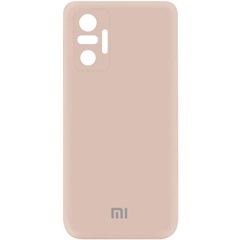 Чехол Silicone Cover My Color Full Camera (A) для Xiaomi Redmi Note 10 Pro / 10 Pro Max Розовый / Pink Sand