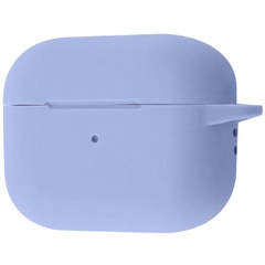 Силиконовый футляр New с карабином для наушников Airpods Pro 2 Голубой / Lilac Blue