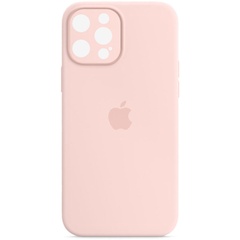 Чохол Silicone Case Full Camera Protective (AA) для Apple iPhone 14 Pro Max (6.7"), Розовый / Chalk Pink