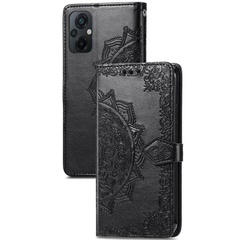 Кожаный чехол (книжка) Art Case с визитницей для Xiaomi Poco M5 Черный