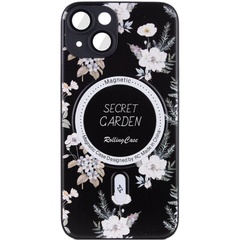 TPU+PC чехол Secret Garden with MagSafe для Apple iPhone 13 (6.1") Black