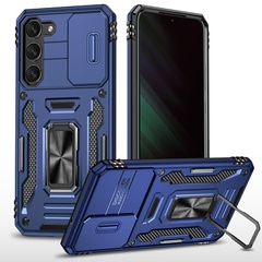 Удароміцний чохол Camshield Army Ring для Samsung Galaxy S21 FE, Синий / Navy