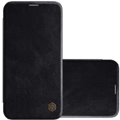 Кожаный чехол (книжка) Nillkin Qin Series для Apple iPhone 12 mini (5.4") Черный
