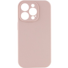Чехол Silicone Case Full Camera Protective (AA) NO LOGO для Apple iPhone 15 Pro Max (6.7") Розовый / Pink Sand