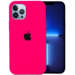 Чохол Silicone Case Full Protective (AA) для Apple iPhone 13 Pro (6.1 "), Розовый / Barbie pink