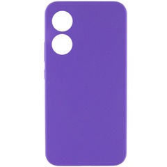 Чехол Silicone Cover Lakshmi Full Camera (AAA) для Oppo A58 4G Фиолетовый / Amethyst