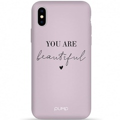 Чехол Pump Silicone Minimalistic для Apple iPhone X / XS (5.8") You Are Beautifull