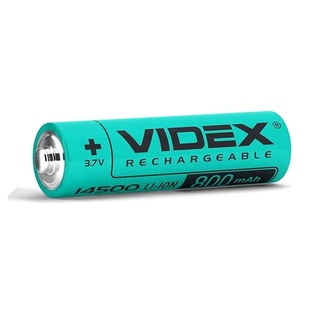 Аккумулятор 14500 VIDEX 800mAh Li-ion Зеленый