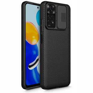 Карбоновая накладка Nillkin Camshield (шторка на камеру) для Xiaomi Redmi Note 11 Pro 4G/5G/12 Pro 4 Черный / Black