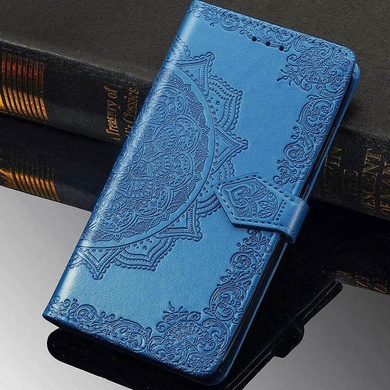 Шкіряний чохол (книжка) Art Case з візитницею для Samsung Galaxy A21s, Синий