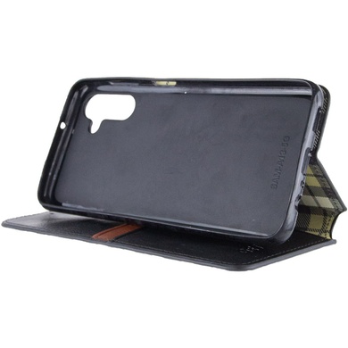 Кожаный чехол книжка GETMAN Cubic (PU) для Samsung Galaxy A15 4G/5G Черный
