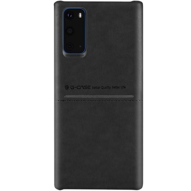 Шкіряна накладка G-Case Cardcool Series для Samsung Galaxy S20, Чорний