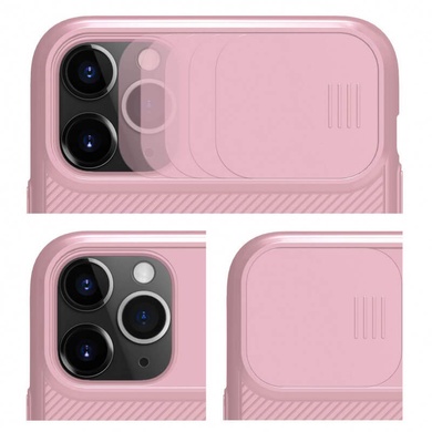Карбонова накладка Nillkin Camshield (шторка на камеру) для Apple iPhone 11 Pro Max (6.5"), Рожевий / Pink