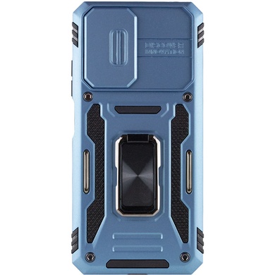 Ударопрочный чехол Camshield Army Ring для Xiaomi Redmi 10 Голубой / Light Blue