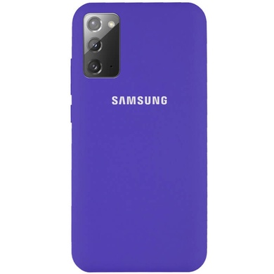 Чохол Silicone Cover Full Protective (AA) для Samsung Galaxy Note 20, Фіолетовий / Purple