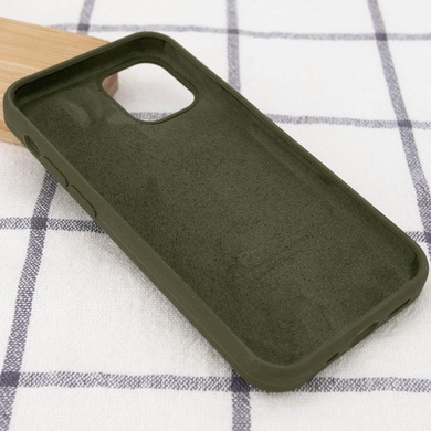 Чохол Silicone Case Full Protective (AA) для Apple iPhone 14 Pro (6.1"), Зеленый / Dark Olive