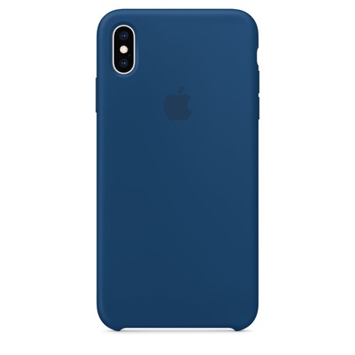 Чехол Silicone Case (AA) для Apple iPhone XS Max (6.5") Голубой / Sky Blue