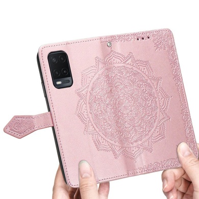 Шкіряний чохол (книжка) Art Case з візитницею для Oppo A54 4G, Розовый