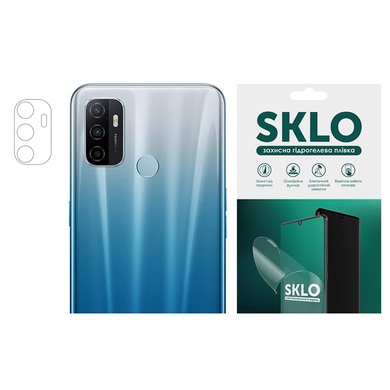 Захисна гідрогелева плівка SKLO (на камеру) 4шт. для Oppo A53, Прозорий