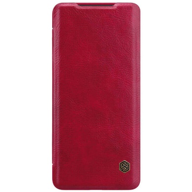Шкіряний чохол (книжка) Nillkin Qin Series для Xiaomi Redmi Note 9 / Redmi 10X, Червоний