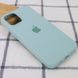 Чехол Silicone Case Full Protective (AA) для Apple iPhone 12 Pro / 12 (6.1") Бирюзовый / Turquoise
