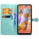 Кожаный чехол (книжка) Art Case с визитницей для Samsung Galaxy A11 / M11 Бирюзовый