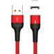 Дата кабель USAMS US-SJ326 U28 Magnetic USB to Lightning (1m) (2.4A) Красный
