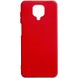 Силиконовый чехол Candy для Xiaomi Redmi Note 9s / Note 9 Pro / Note 9 Pro Max Красный