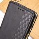 Кожаный чехол книжка GETMAN Cubic (PU) для Samsung Galaxy A15 4G/5G Черный