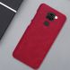 Кожаный чехол (книжка) Nillkin Qin Series для Xiaomi Redmi Note 9 / Redmi 10X Красный