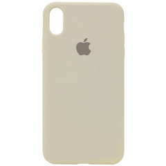 Чохол Silicone Case Full Protective (AA) для Apple iPhone XS Max (6.5 "), Бежевий / Antique White