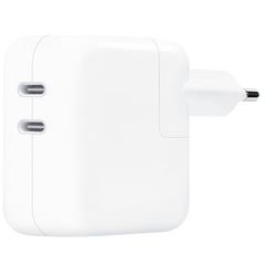 СЗУ 35W Dual USB-C Port Power Adapter for Apple (AAA) (no box) White