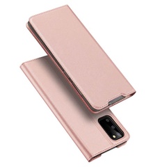 Чехол-книжка Dux Ducis с карманом для визиток для Samsung Galaxy S20 Rose Gold