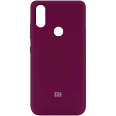 Чехол Silicone Cover My Color Full Protective (A) для Xiaomi Redmi Note 5 Pro/Note 5 (Dual Camera) Бордовый / Marsala