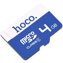 Карта памяти Hoco microSDHC 4GB TF high speed Card Class 10 Синий