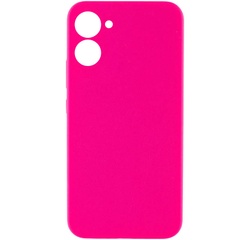 Чохол Silicone Cover Lakshmi Full Camera (AAA) для Realme C33, Розовый / Barbie pink