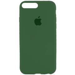 Чехол Silicone Case Full Protective (AA) для Apple iPhone 7 plus / 8 plus (5.5") Зеленый / Army green