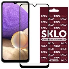 Защитное стекло SKLO 3D (full glue) для Samsung Galaxy M23 5G / M33 5G Черный