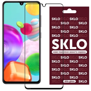 Защитное стекло SKLO 3D для Realme C30s / C31 / C25s Черный