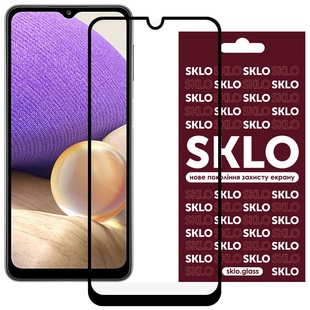 Защитное стекло SKLO 3D (full glue) для Samsung Galaxy M23 5G / M33 5G / M13 4G Черный