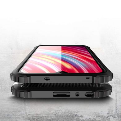 Бронированный противоударный TPU+PC чехол Immortal для Xiaomi Redmi Note 8 Pro Серый / Metal slate