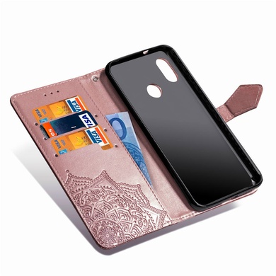 Кожаный чехол (книжка) Art Case с визитницей для Xiaomi Mi Max 3 Розовый