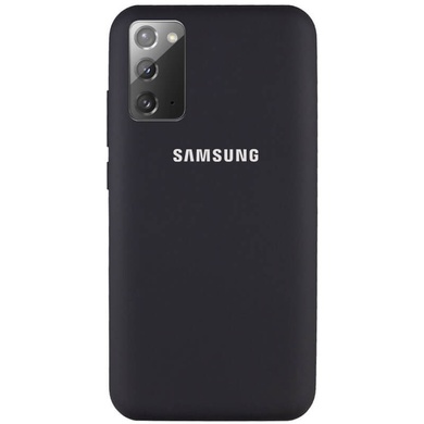 Чехол Silicone Cover Full Protective (AA) для Samsung Galaxy Note 20 Черный / Black