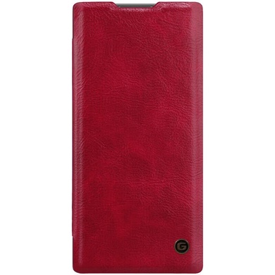 Кожаный чехол книжка G-Case Vintage Business Series для Samsung Galaxy Note 10, Красный