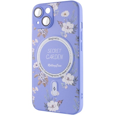 TPU+PC чехол Secret Garden with MagSafe для Apple iPhone 13 (6.1") Lilac
