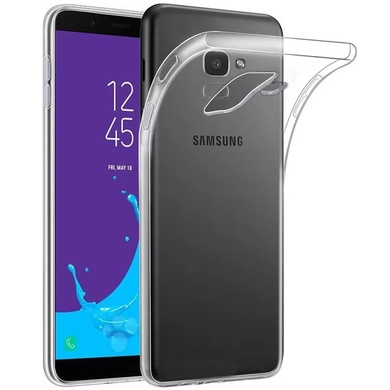 TPU чохол Epic Transparent 1,0mm для Samsung J600F Galaxy J6 (2018), Безбарвний (прозорий)