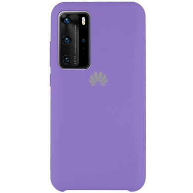 Чохол Silicone Cover (AAA) для Huawei P40 Pro, Фиолетовый / Violet