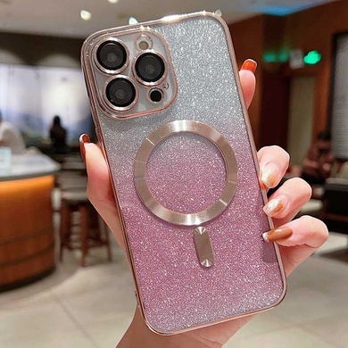 TPU чехол Delight case with MagSafe с защитными линзами на камеру для Apple iPhone 12 Pro Max (6.7") Розовый / Rose Gold
