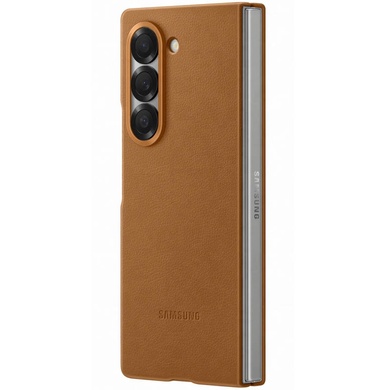 Кожаный чехол Leather Case (AAA) для Samsung Galaxy Z Fold5 Brown