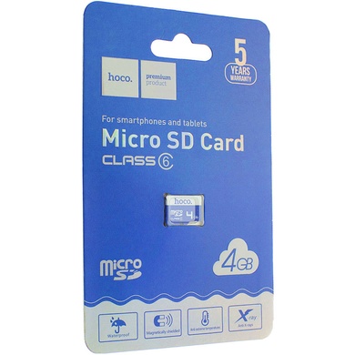 Карта пам'яті Hoco microSDHC 4GB TF high speed Card Class 10, Синий